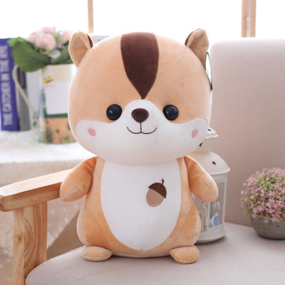 OEM বাচ্চাদের কাঠবিড়ালি প্লাশ খেলনা 25cm পলিপ্রোপিলিন তুলা ভরা